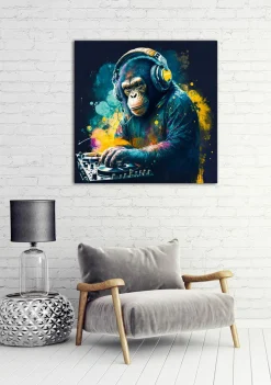 Acrylglasbild MONKEY DJ