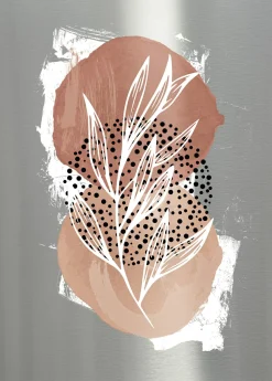 Aludibondbild ART LEAVES IV