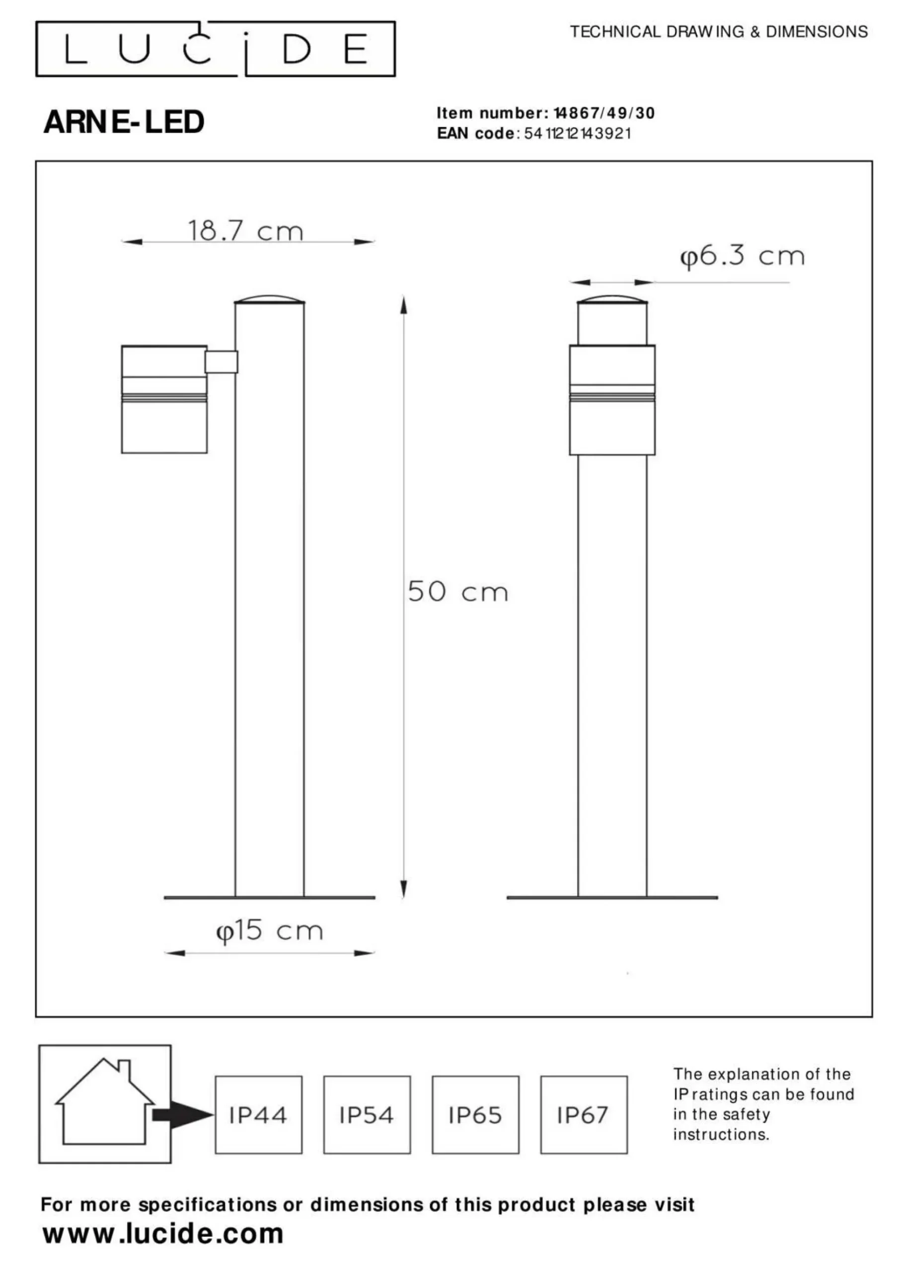 Außenleuchte ARNE-LED