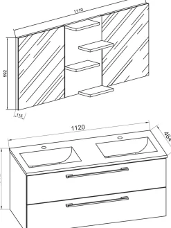 Badezimmerset BUDASI