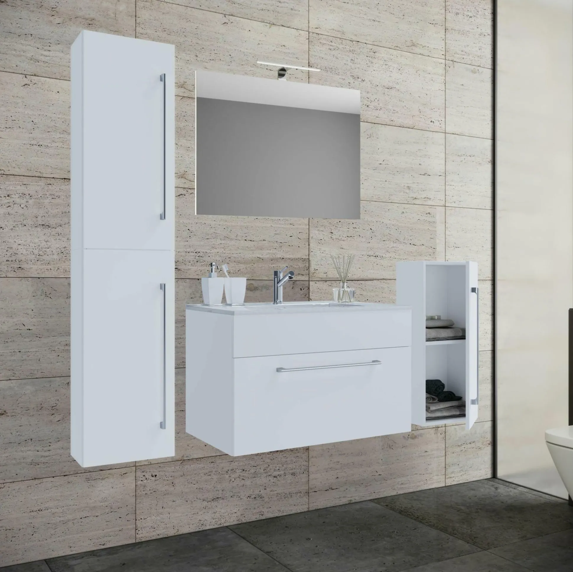 Badezimmerset 5-tlg. BADINOS