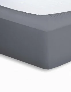 Bettlaken Baumwolle graphit