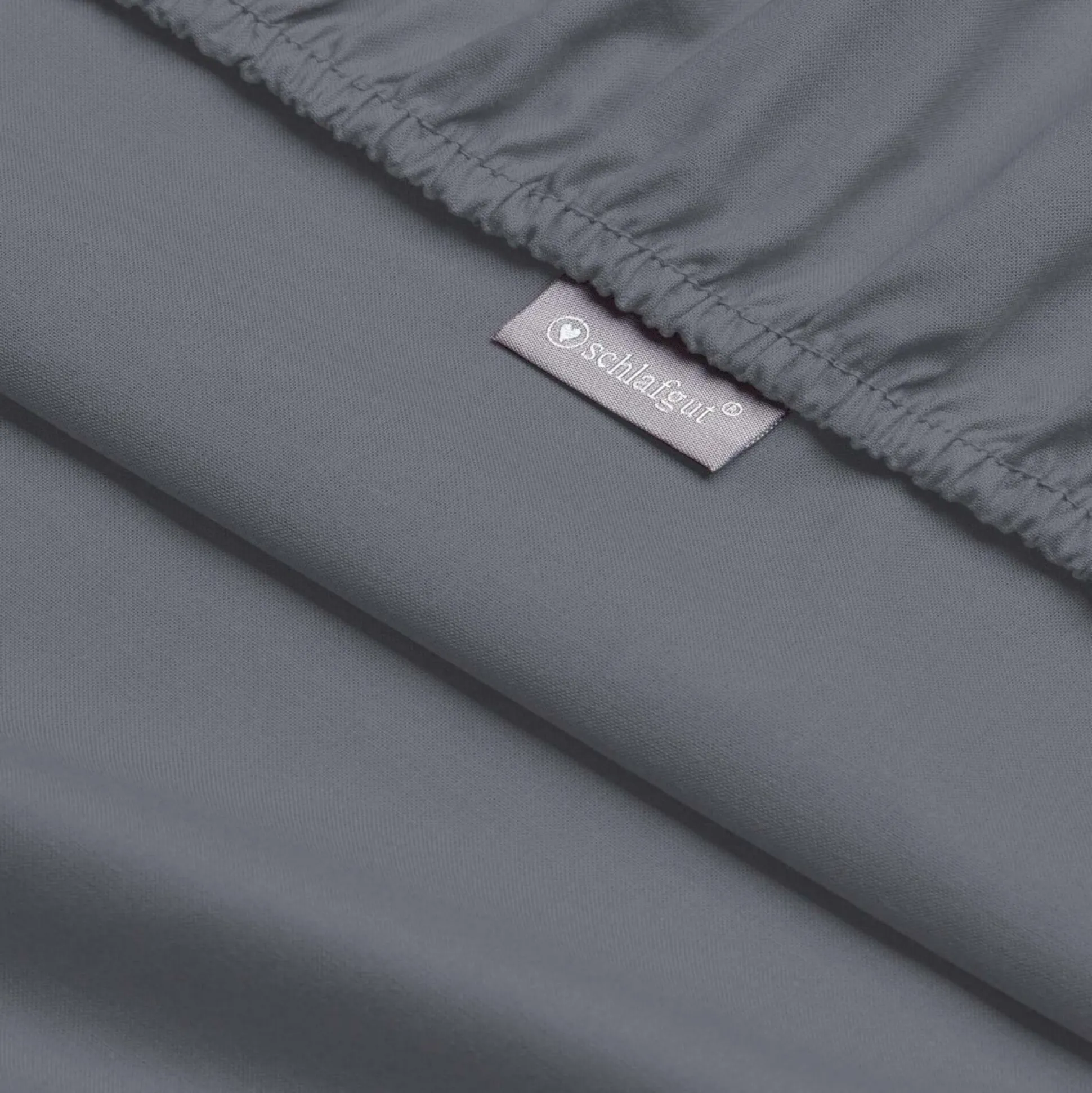 Bettlaken Baumwolle graphit