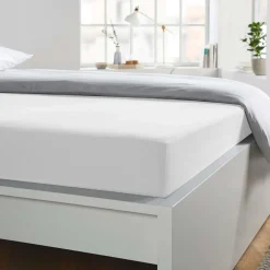 Bettlaken Baumwolle weiß