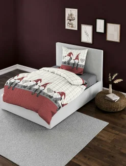 Bettwäsche Biber grau