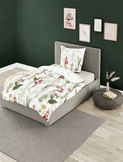 Bettwäsche Mako-Satin rot