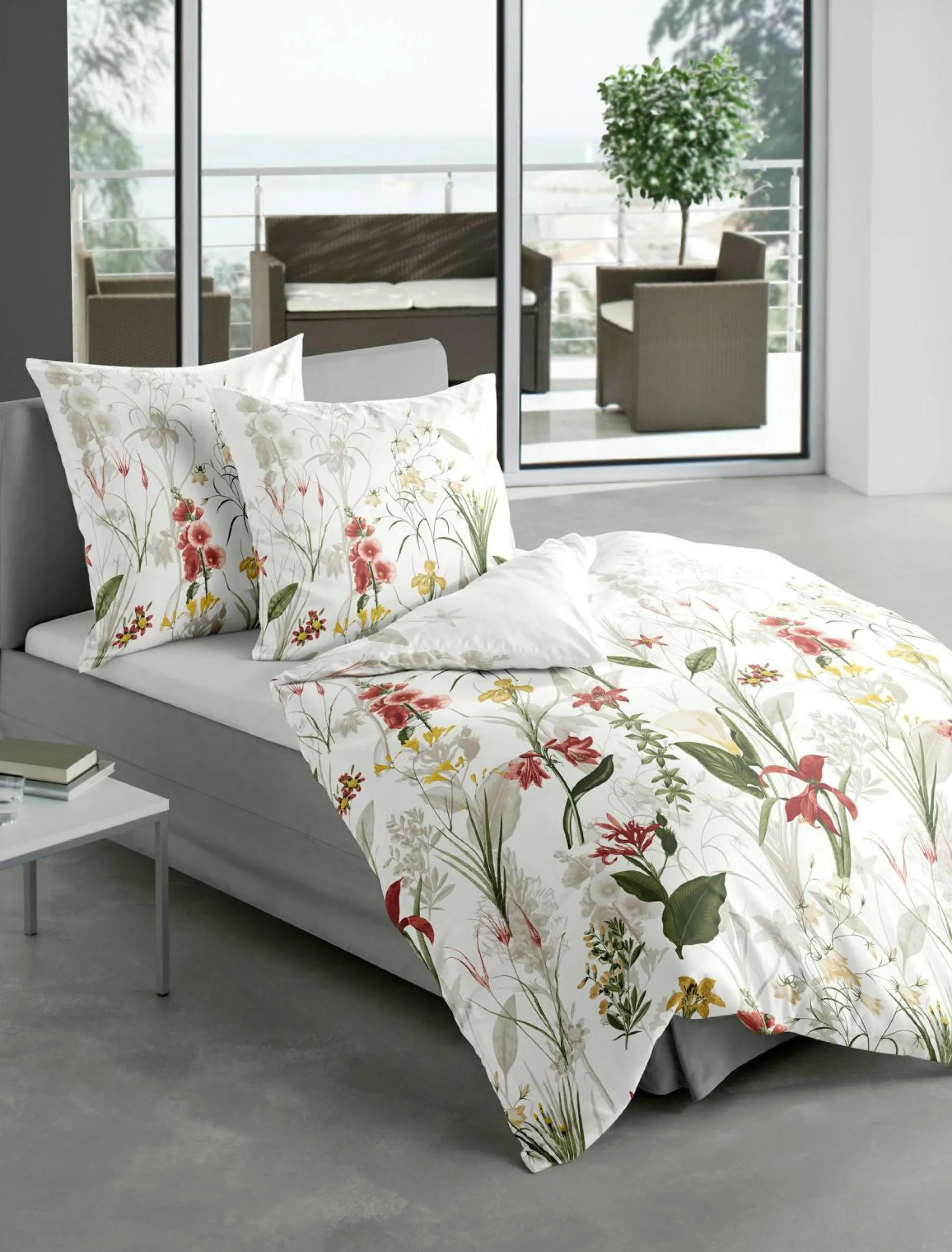 Bettwäsche Mako-Satin rot