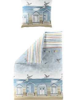 Bettwäsche Seersucker blau