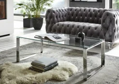 Couchtisch Edelstahl