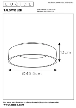 Deckenleuchte TALOWE LED