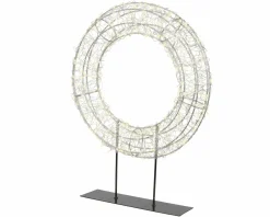 Drahtkranz LED auf Fuß