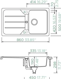 Einbauspüle Formhaus D100