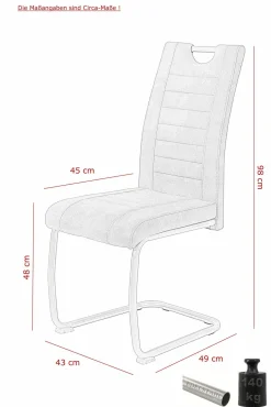 Freischwinger ULLA S 4er Set