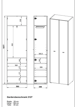 Garderobenschrank LUCENA