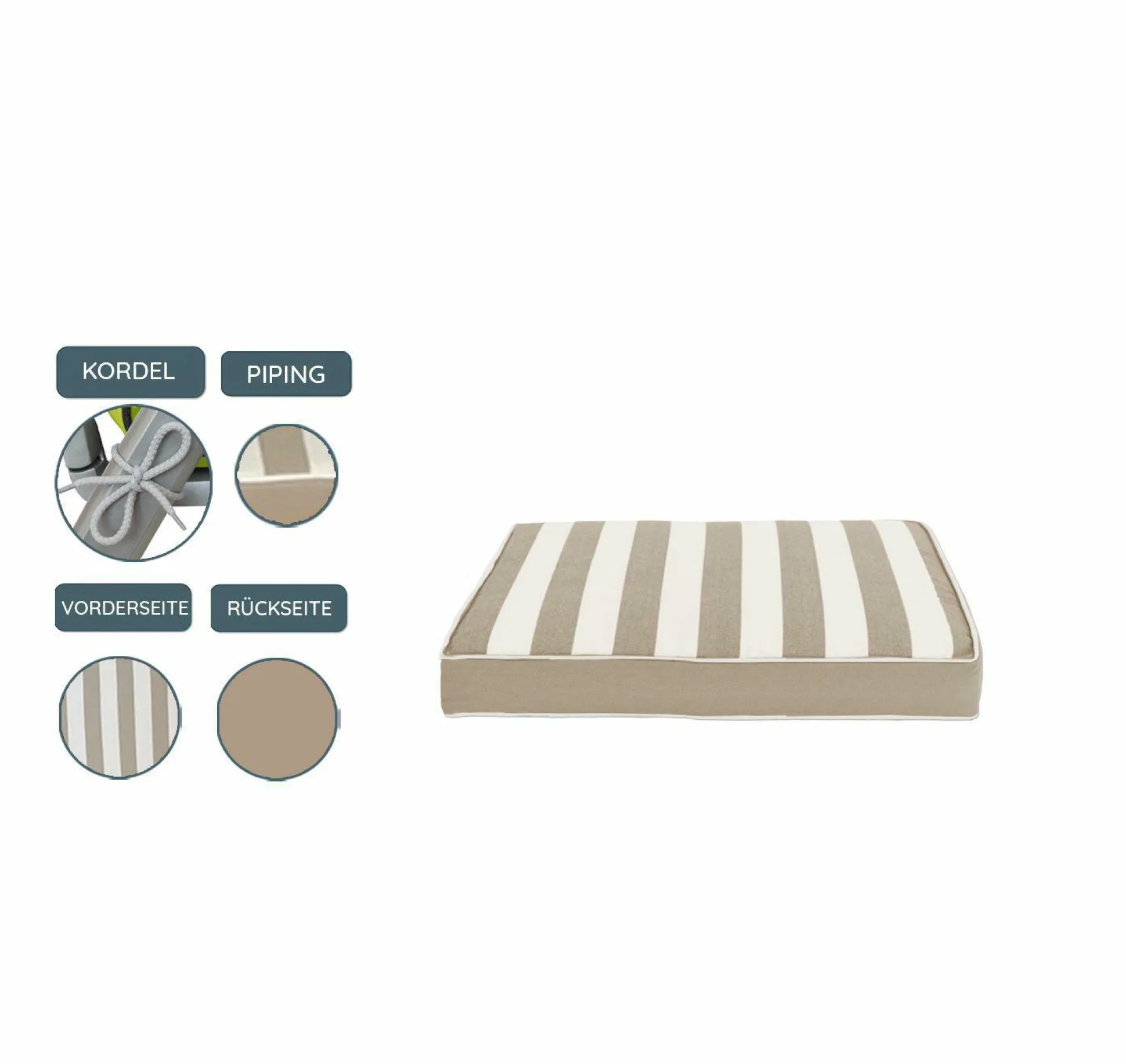 Gartenauflage Sitzkissen