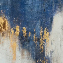 Gemälde ABSTRAKT BLAU UND GOLD