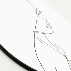 Glasbild FACE LINES I