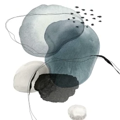 Glasbild LINE AND SHAPES IV