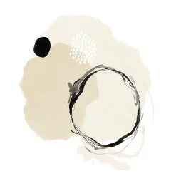 Glasbild LINE AND SHAPES II