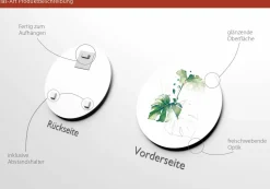 Glasbild WATERCOLOURED PALM