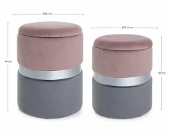 Hocker POLINA 2er Set