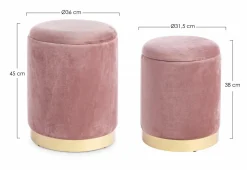 Hocker POLINA 2er Set