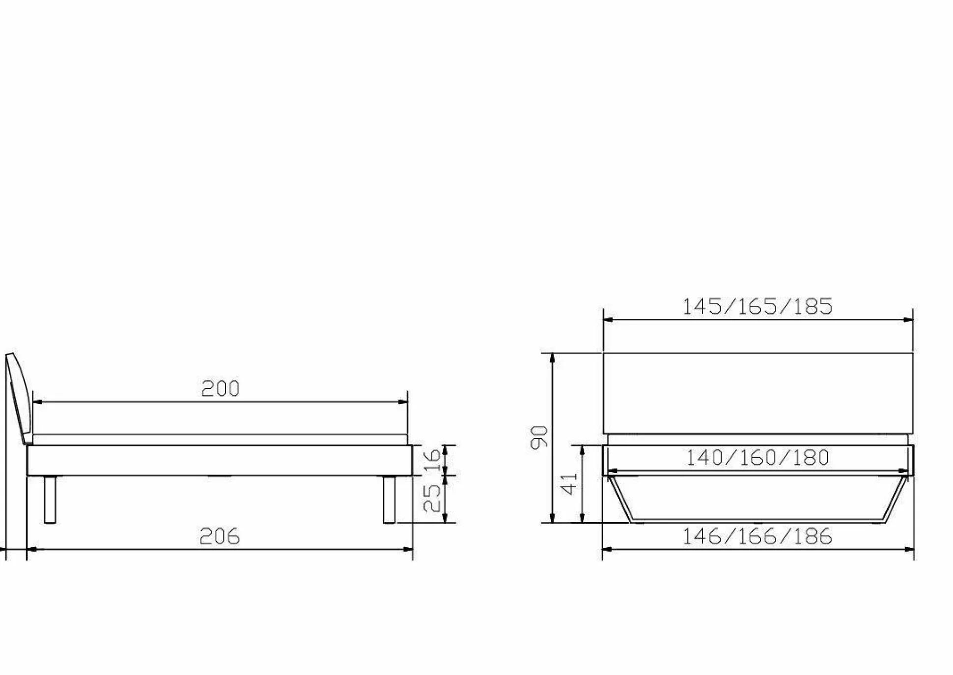 Holzbett HASENA CLYO
