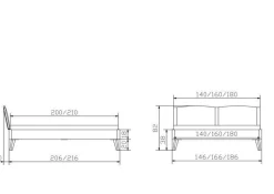 Holzbett HASENA MARETO