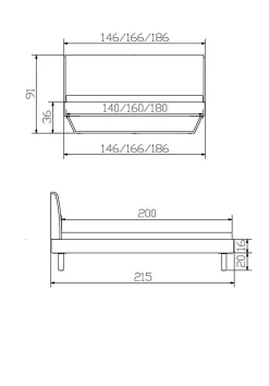 Holzbett HASENA PIETRO