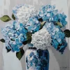 Keilrahmenbild BLAUE HORTENSIE