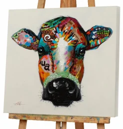Keilrahmenbild BUNTE KUH