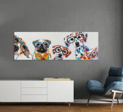 Keilrahmenbild SÜßE HUNDEBANDE