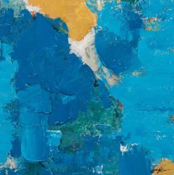 Keilrahmenbild STRAHLEND BLAU