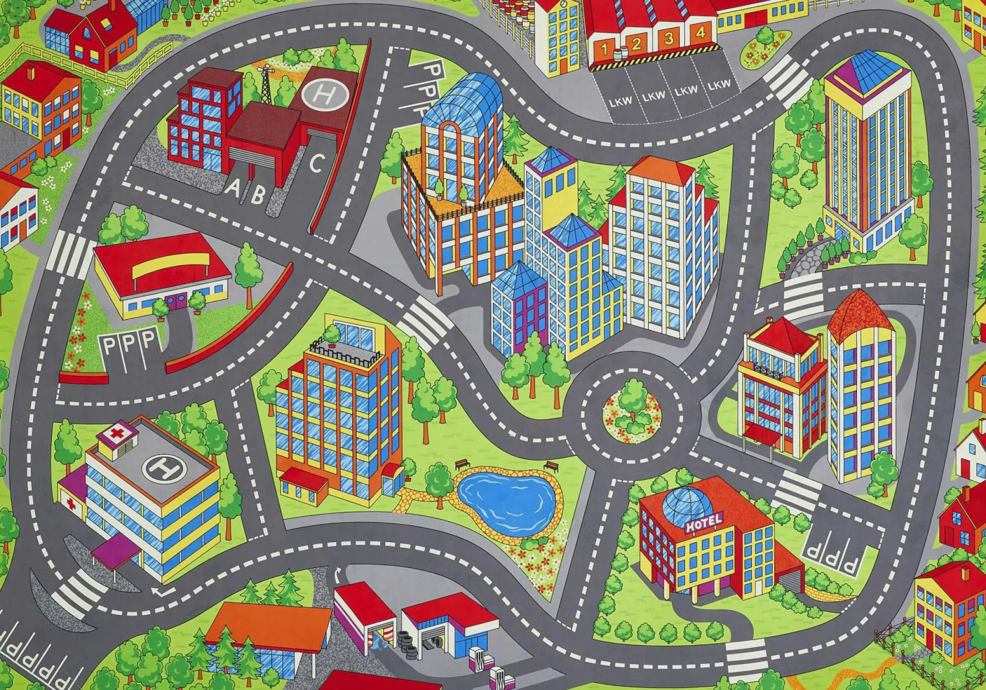 Kinderteppich SPIELSTAßE