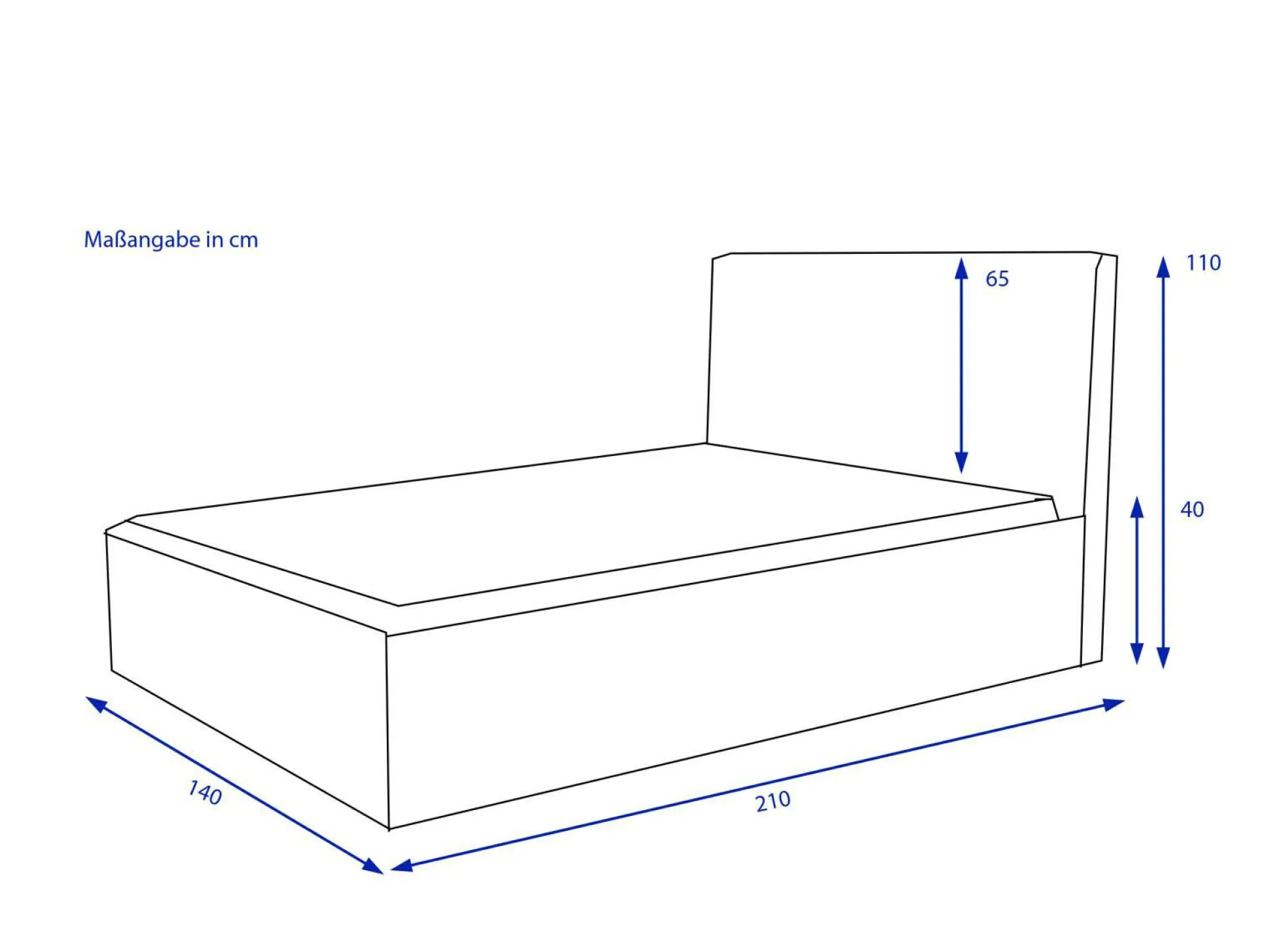 Polsterbett HARPER SANDAKAN
