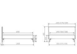 Polsterbett HASENA MARLA