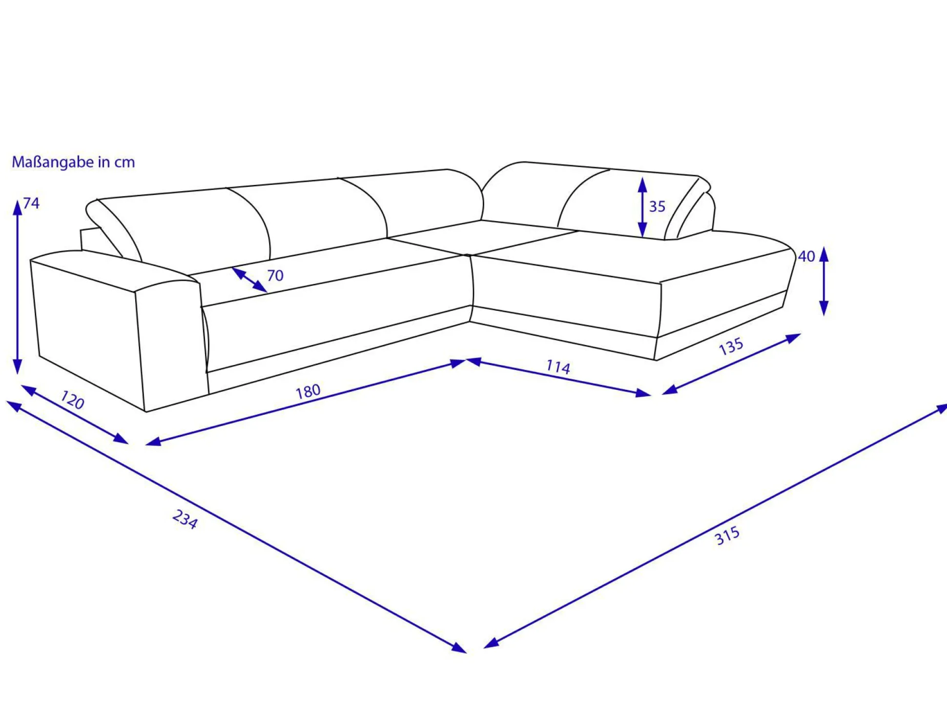 Polsterecke HARPER INDIANAPOLIS