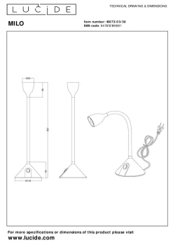 Schreibtischleuchte MILO