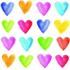 Servietten Aquarell HEARTS