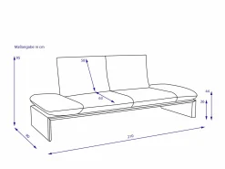 Sofa 2,5 Sitzer KOINOR HARRIET