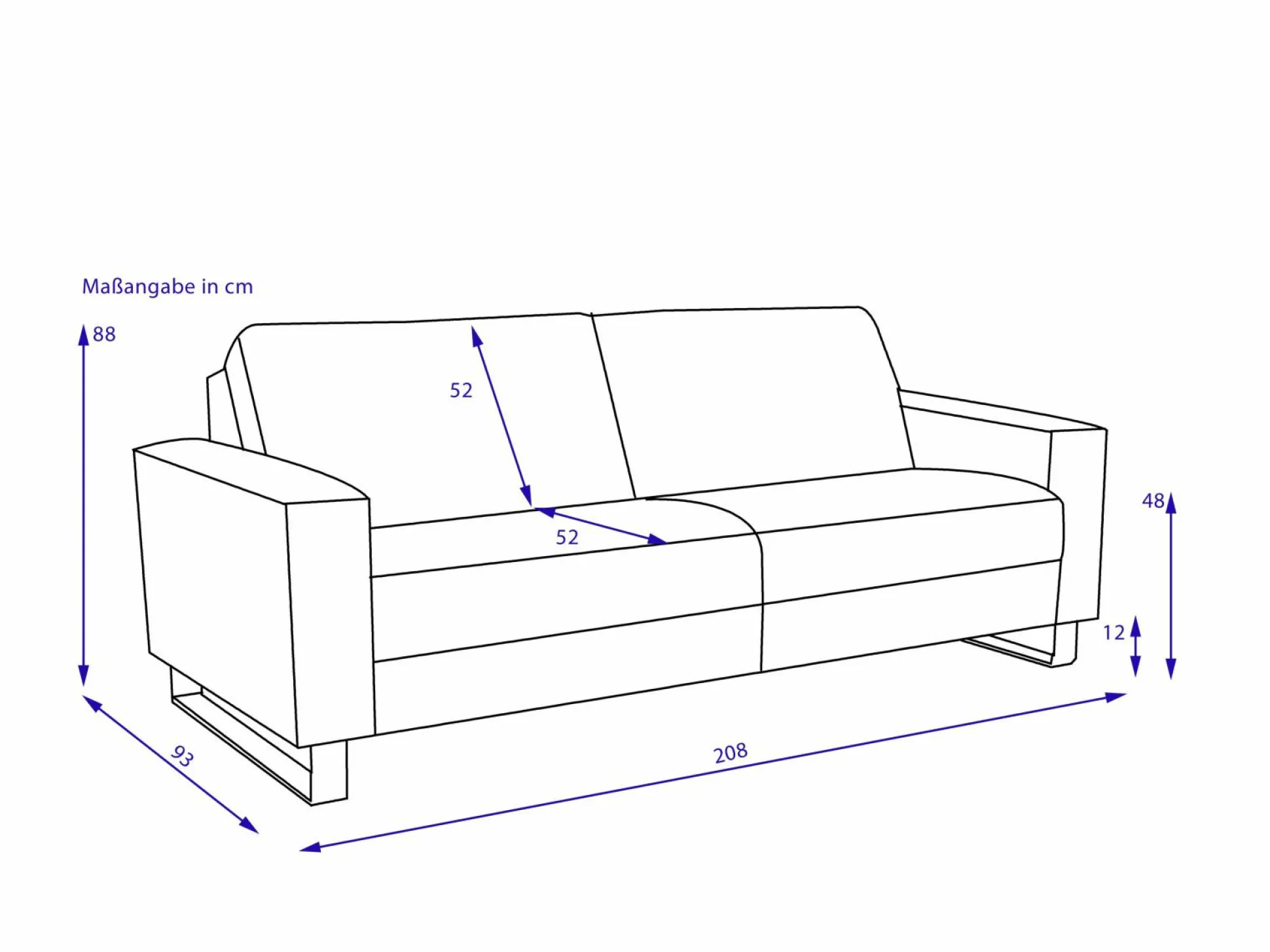 Sofa 3 Sitzer MONDO MAESTRA