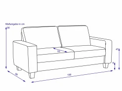 Sofa 3 Sitzer vito BUDDY