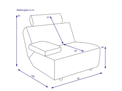 Sofaelement HARPER AVEIRO