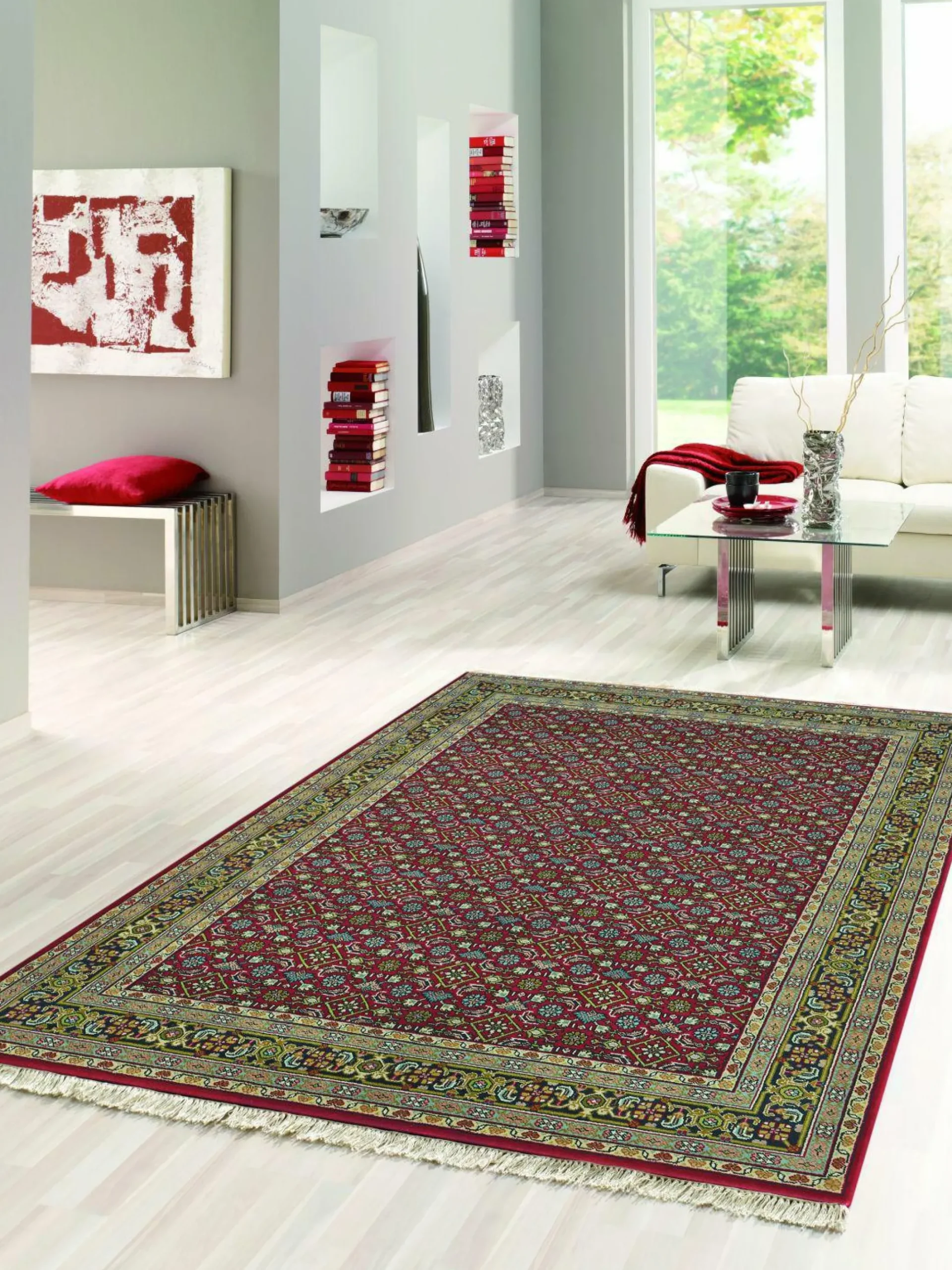 Teppich BENARAS Herati rot