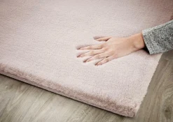 Teppich PLUSH rund rosa