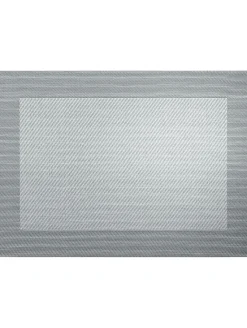 Tischset silber/schwarz met.