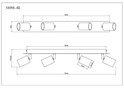 Wand-/Deckenspot LILIANA