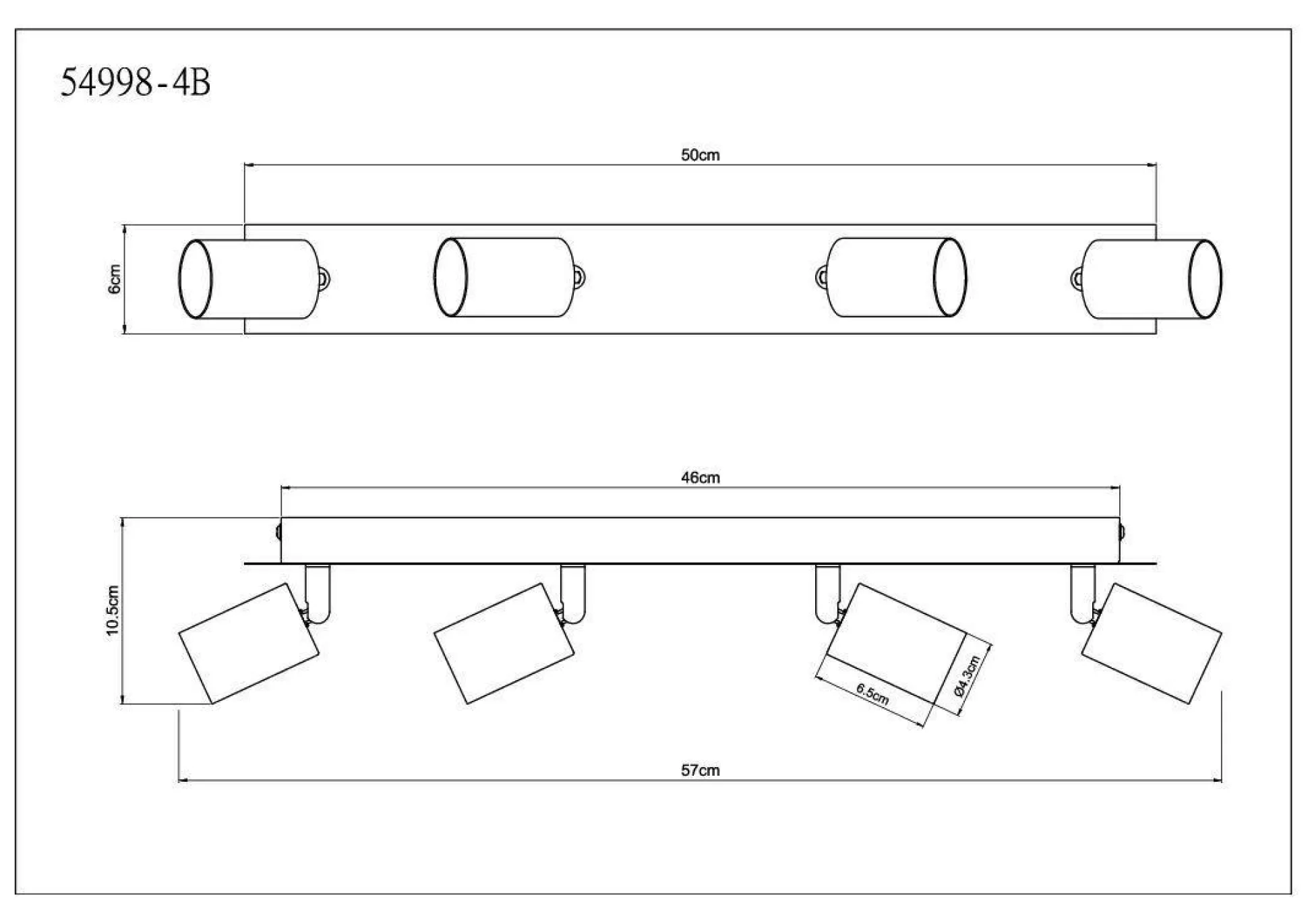 Wand-/Deckenspot LILIANA