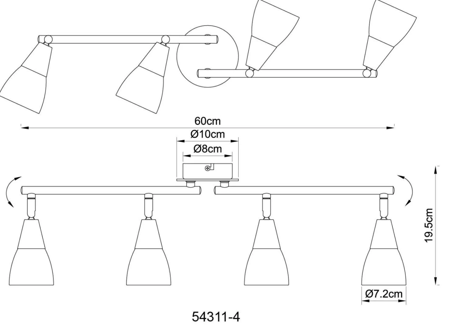 Wand-/Deckenspot MUBBY