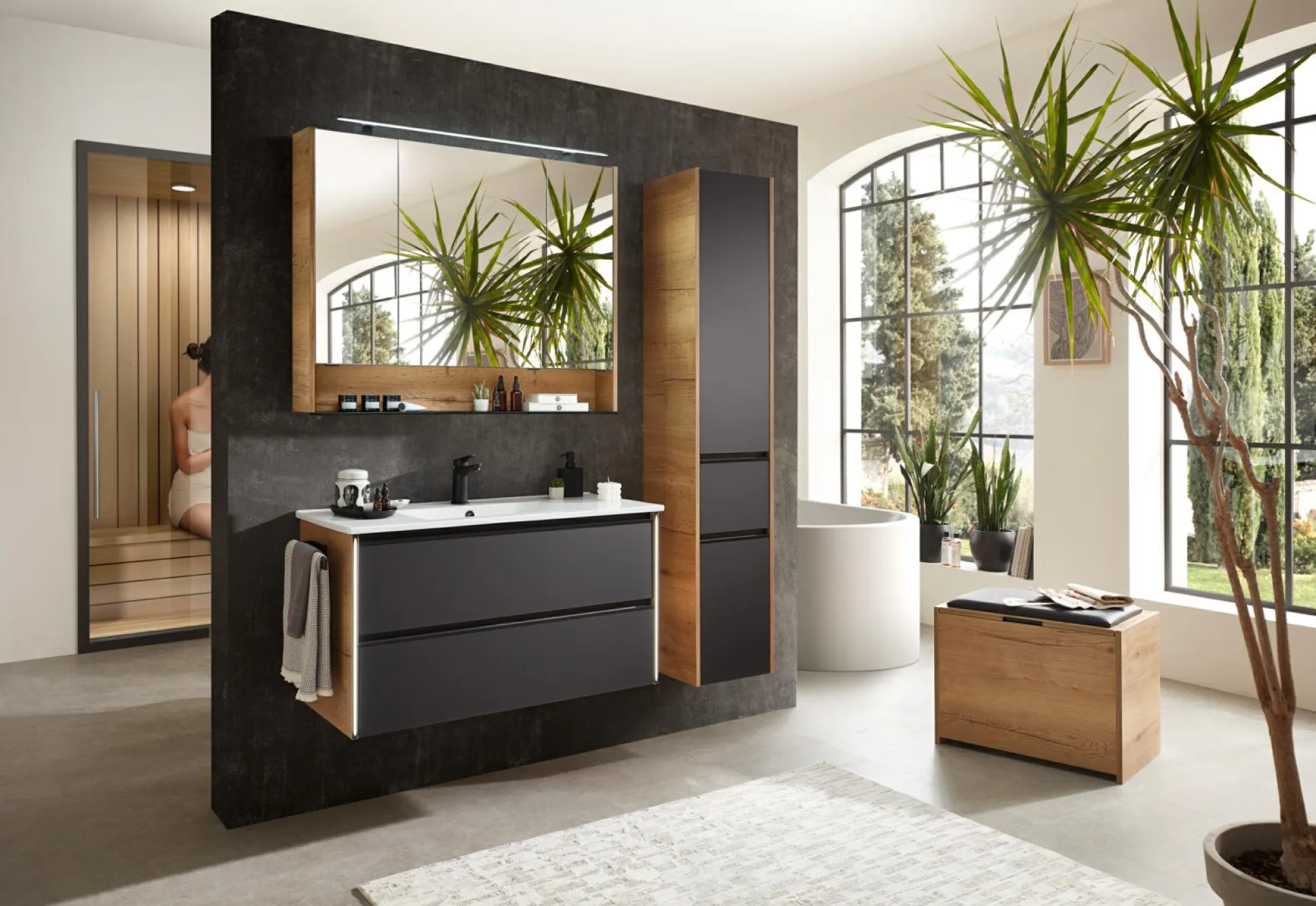 Waschplatz Aquarell BORDEAUX